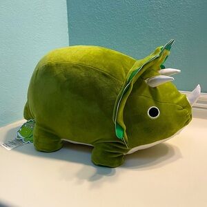 Large 18" Green Triceratops Dinosaur Plush Very Soft New w/ Tags Boys Girls Gift